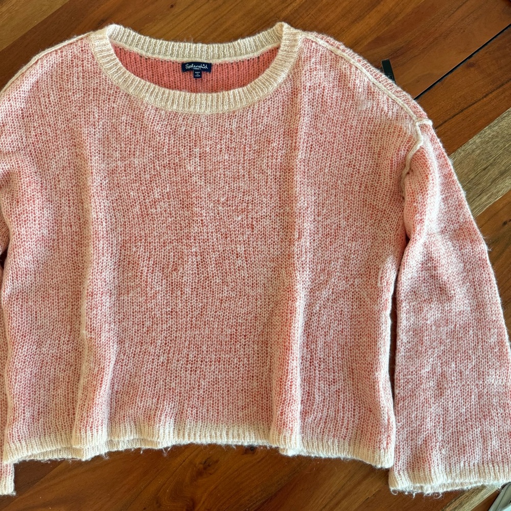 🦊 Splendid Coral Crew Neck Sweater - Picture 6 of 9